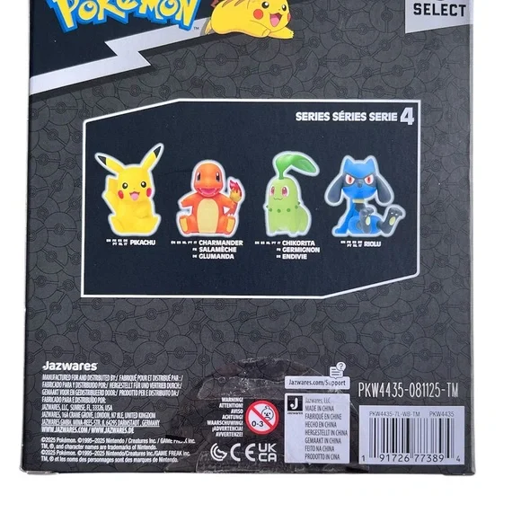 Pokemon Select Charmander, Chikorita, Pikachu, Riolu Figures - Picture 8 of 11